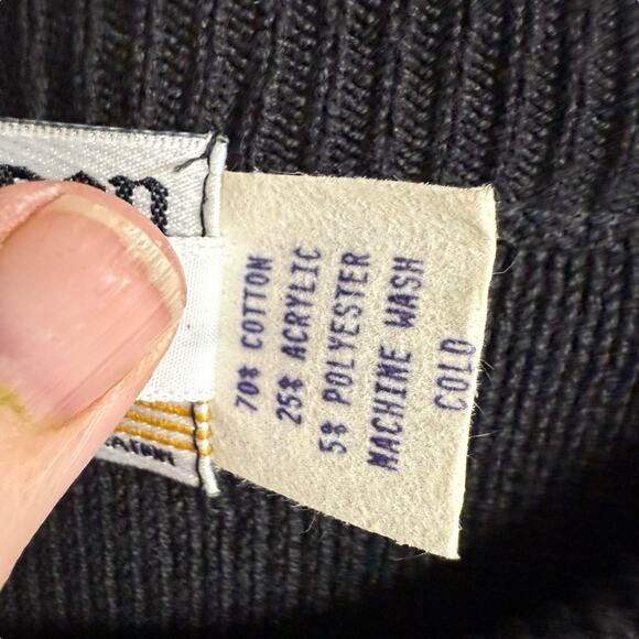 Vtg 80s 90s London Fog Sweater Men's 3D Chunky Knit Colorful Eclectic Grandpa L - Picture 3 of 7